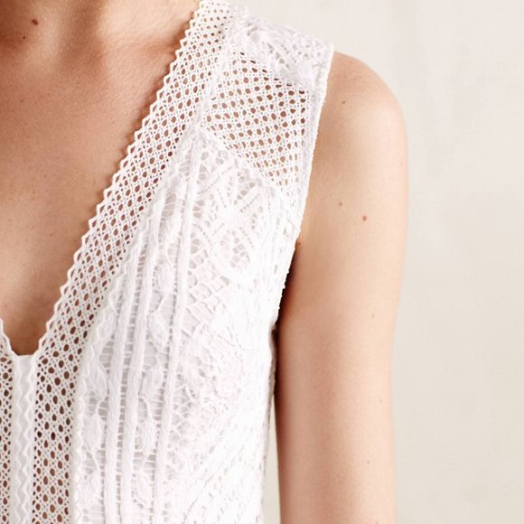 Nanette Lepore (via Anthropologie BHLDN) Dresses & Skirts - Nanette Lepore White Lace Dress (Anthro BHLDN)